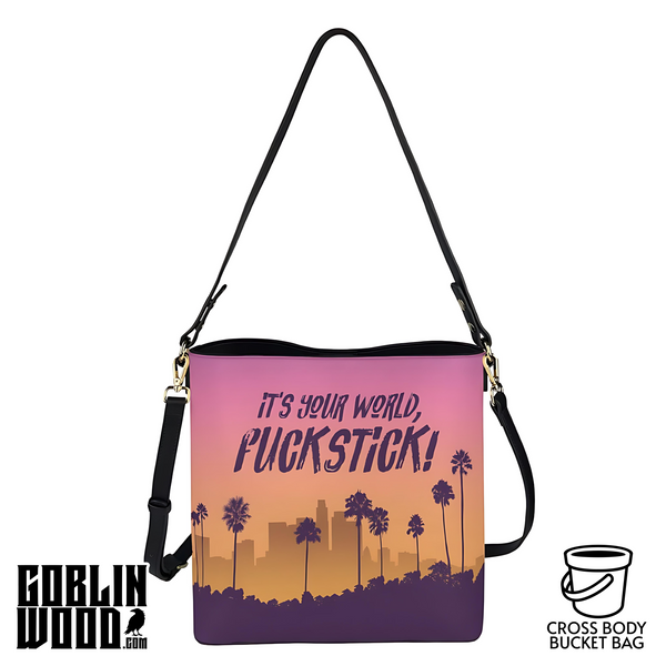 Fuckstick - Cross Body Bucket Bag  - Countdown Inspired - Goblin Wood Exclusive