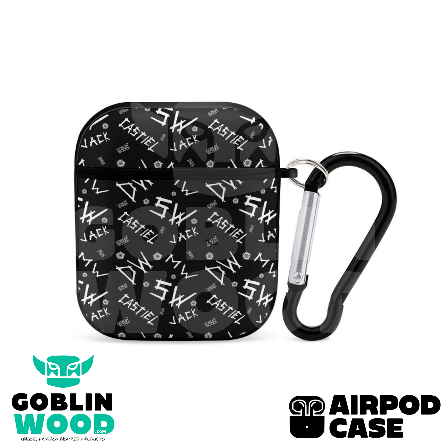 Initials (Black) - Airpods 1&2 - Goblin Wood Exclusive