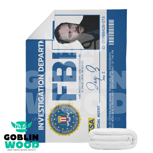 Jay Z FBI - Dual-Sided Stitched Blanket - Goblin Wood Exclusive