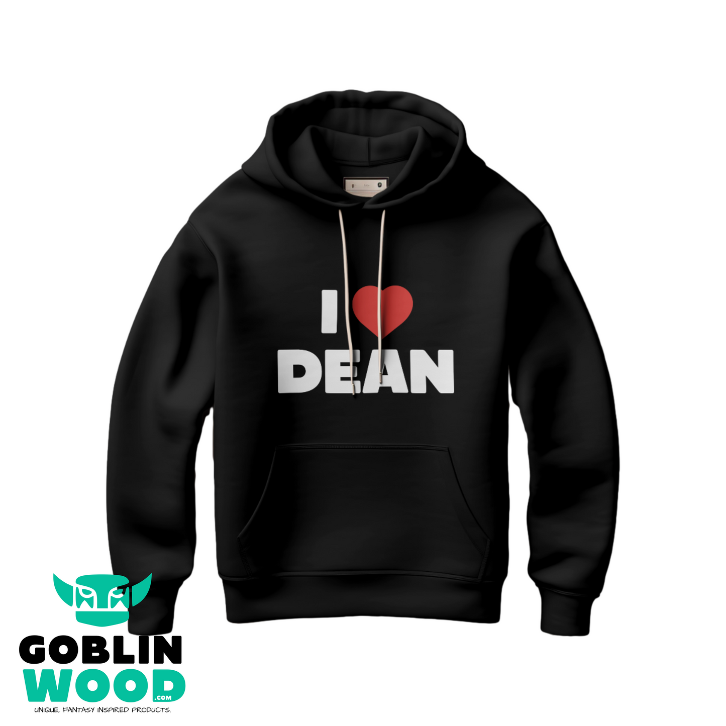 I ❤️ Dean - Premium Black T-shirt - Supernatural Inspired - Goblin Wood Exclusive (Copy)