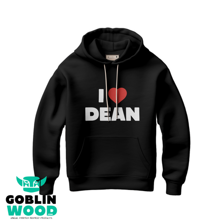 I ❤️ Dean - Premium Black T-shirt - Supernatural Inspired - Goblin Wood Exclusive (Copy)