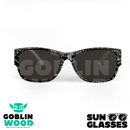 Initials (Black) - AOP Sunglasses - Goblin Wood Exclusive