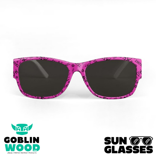 Initials (Pink) - AOP Sunglasses - Goblin Wood Exclusive