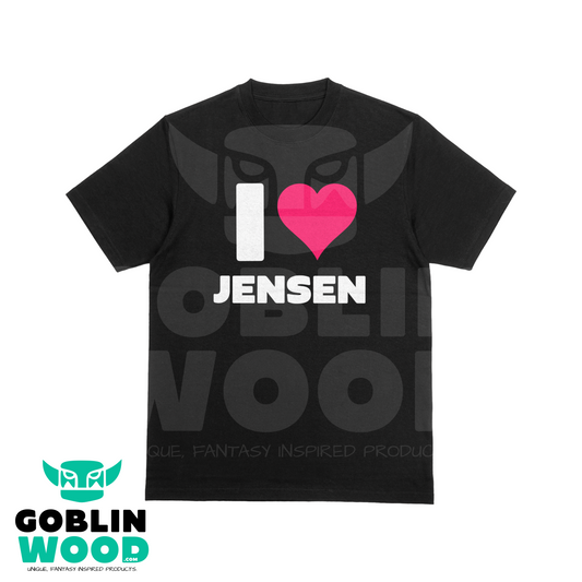 I ❤️ Jensen - Premium Black T-shirt - Goblin Wood Exclusive