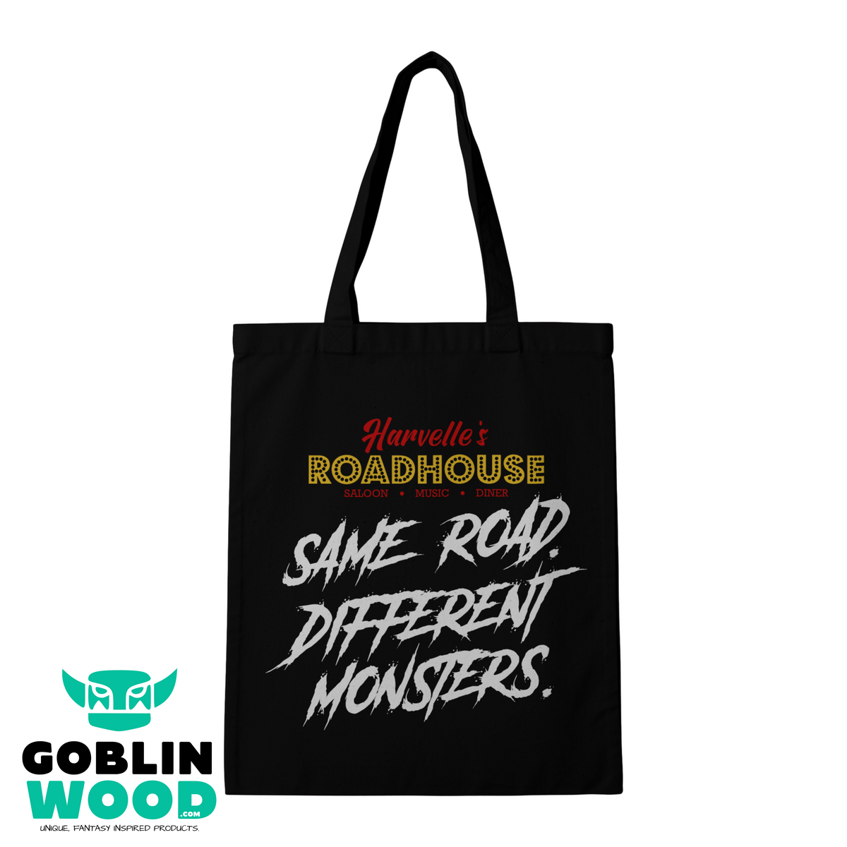 Roadhouse (Monsters) - Black Tote Bag - Goblin Wood Exclusive