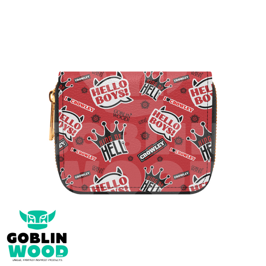 Hello Boys! - Bifold Zipper Purse - Supernatural Inspired - Goblin Wood Exclusive