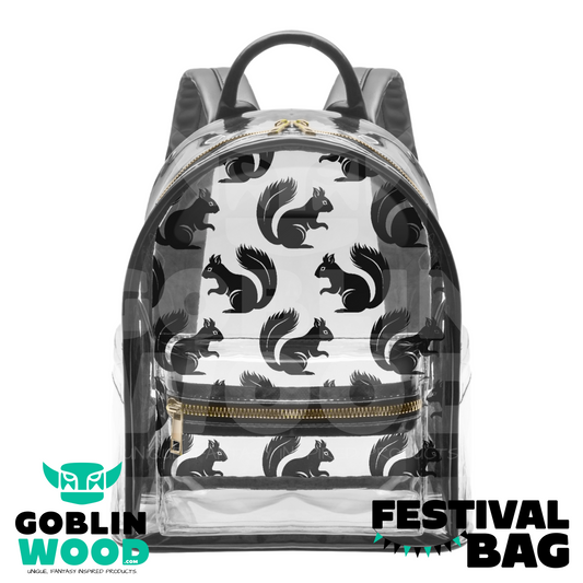 Squirrel - Transparent Festival Backpack - Supernatural Inspired - Goblin Wood Exclusive
