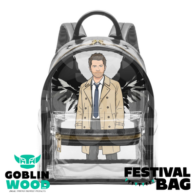 Castiel - Transparent Festival Backpack - Supernatural Inspired - Goblin Wood Exclusive