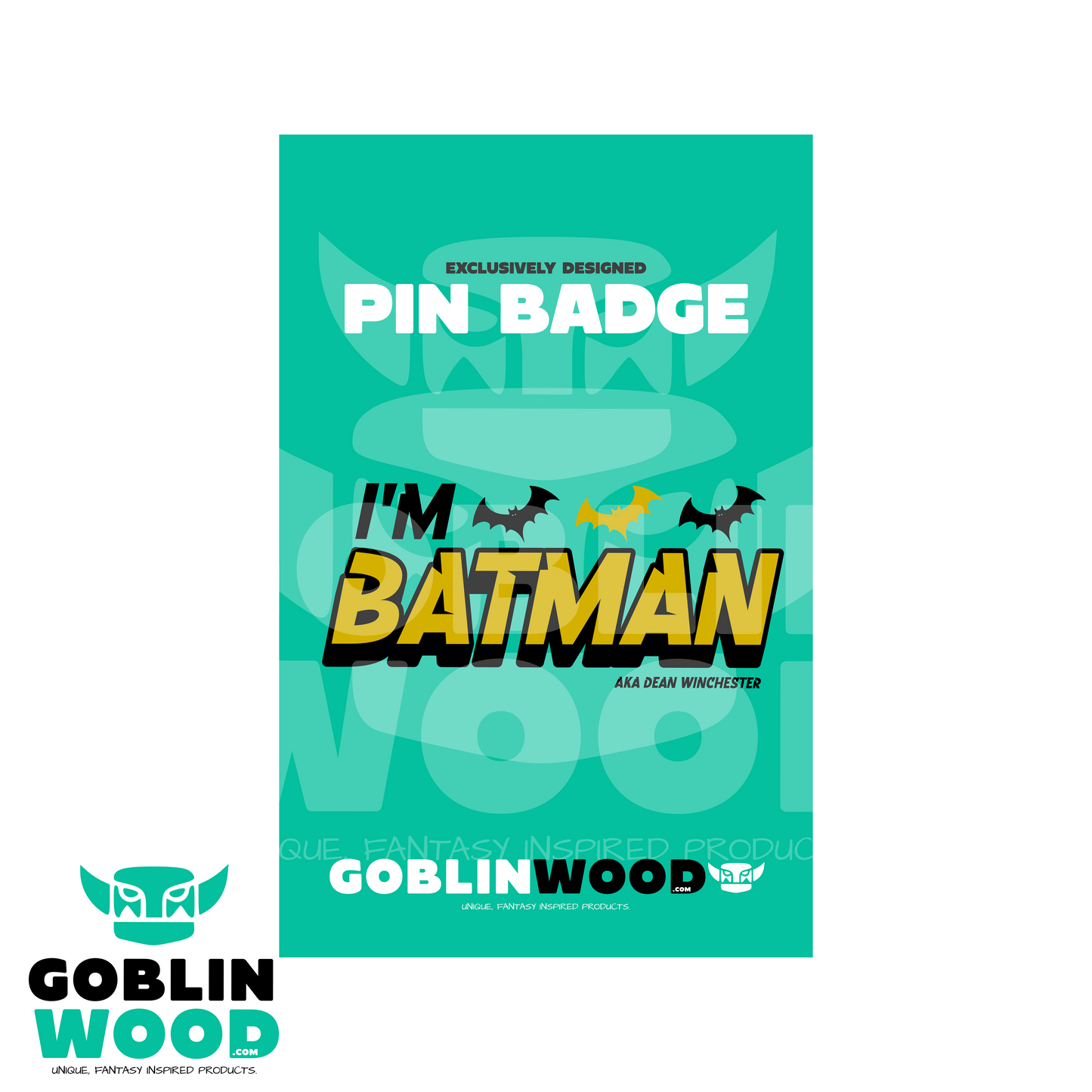 Wayne - Acrylic Pin Badge - Supernatural Inspired -Goblin Wood Exclusive