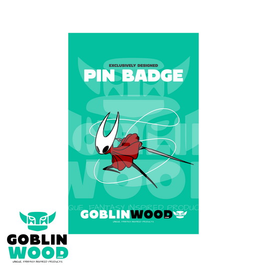 Hornet - Acrylic Pin Badge - Silksong Inspired - Goblin Wood Exclusive