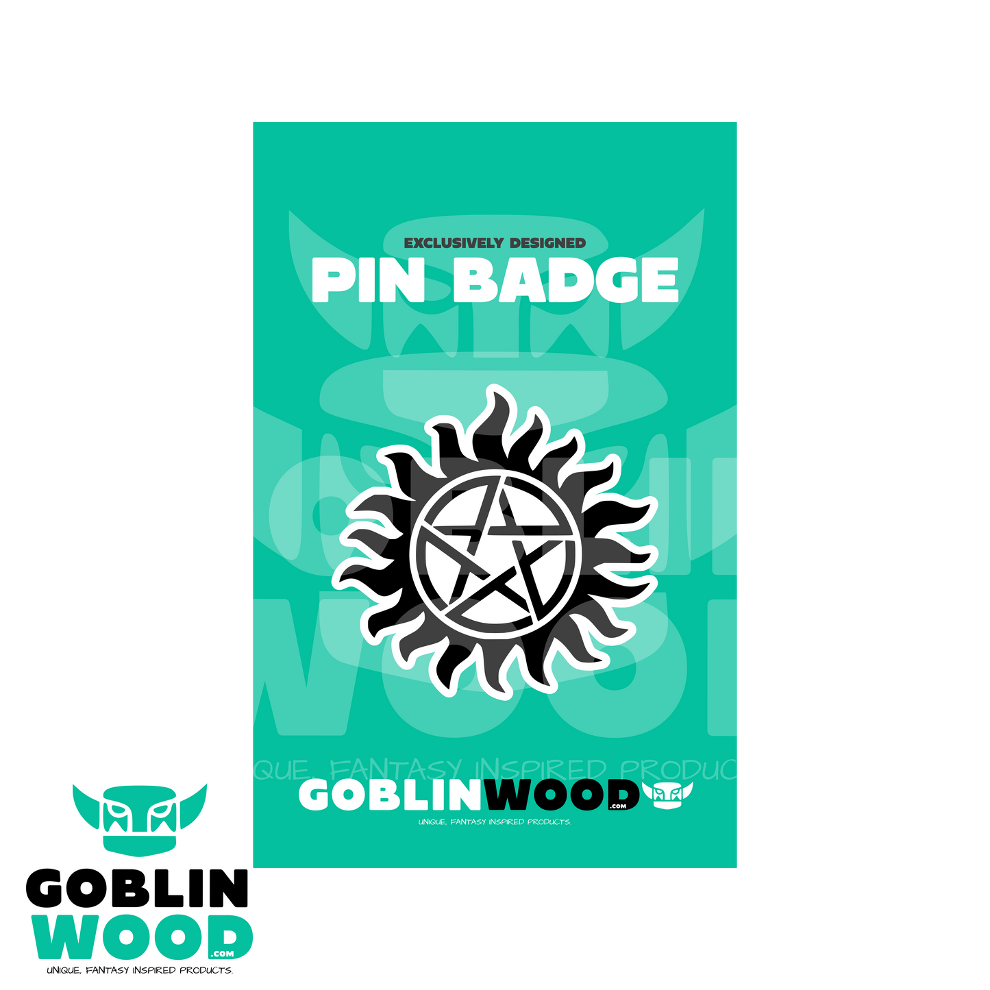 SPN - Acrylic Pin Badge - Supernatural Inspired -Goblin Wood Exclusive
