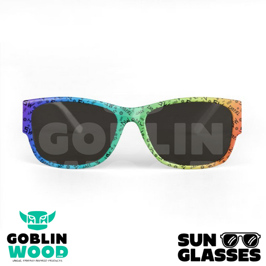 Initials (Rainbow) - AOP Sunglasses - Goblin Wood Exclusive
