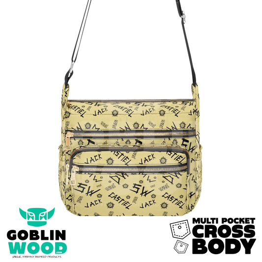 Initials (Butter Yellow) - Multi Pocket Crossbody - Goblin Wood Exclusive