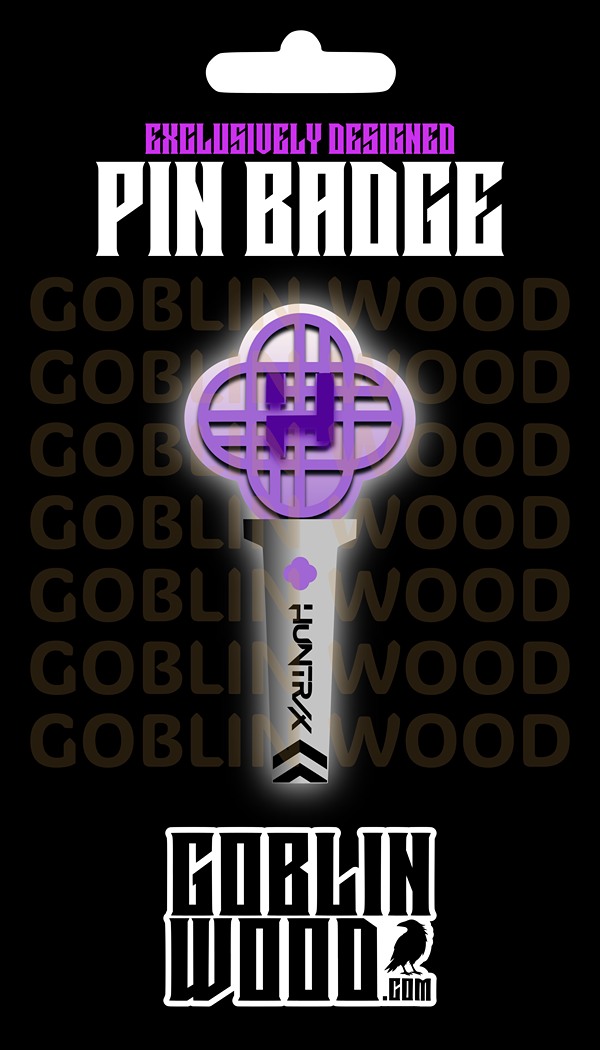 Huntrix Stick - Acrylic Pin Badge - KPop Demon Hunters Inspired - Goblin Wood Exclusive