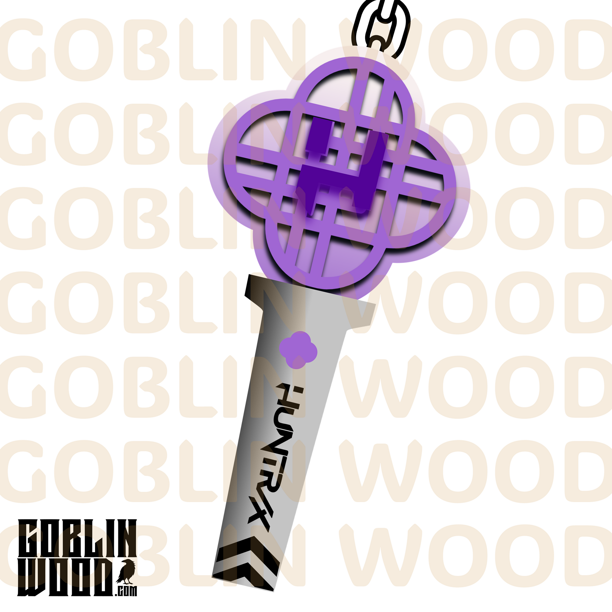 Huntrix Stick - Acrylic Style Keychain - KPop Demon Hunters Inspired - Goblin Wood Exclusive