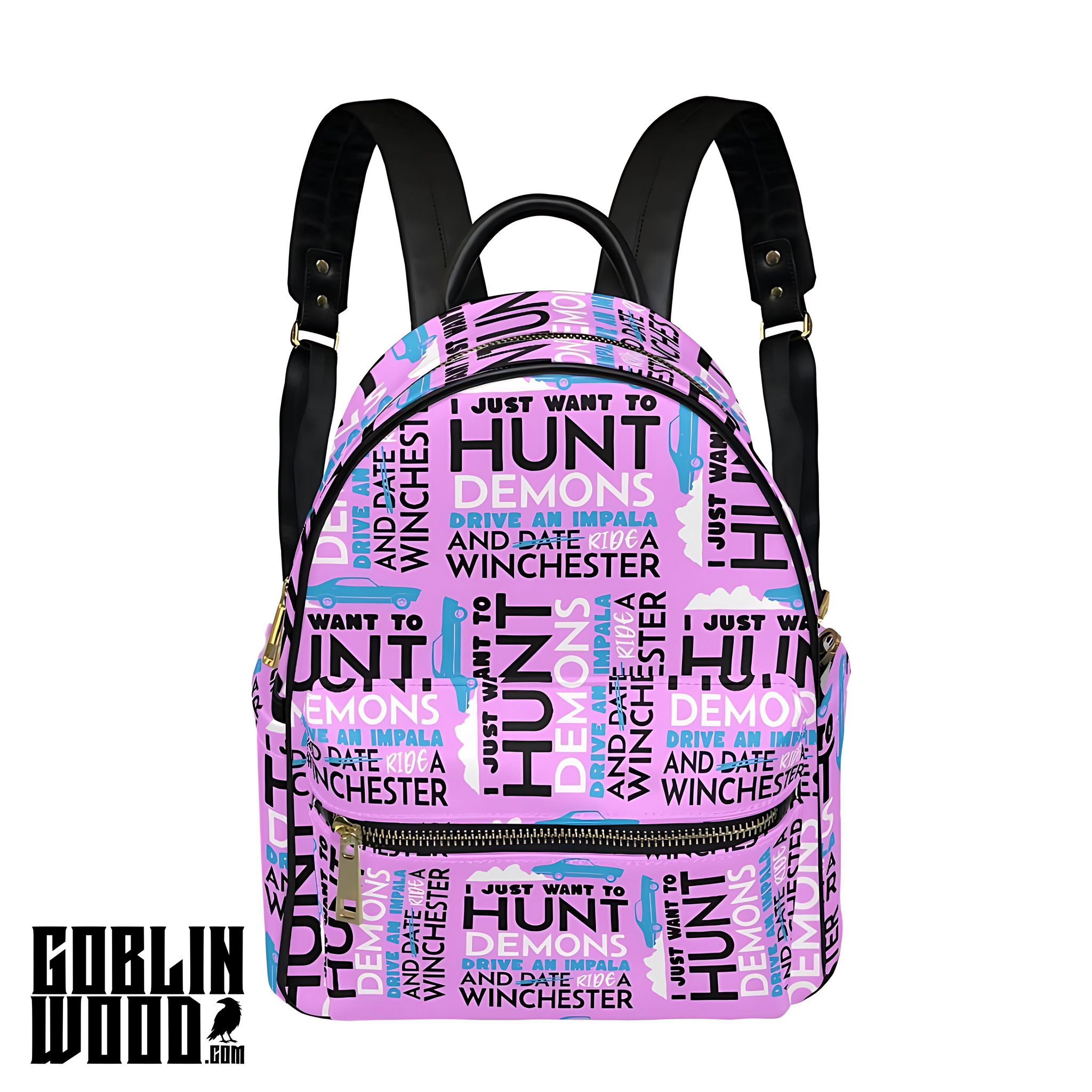 Hunt Drive Ride - Pink Mini Backpack - Supernatural Inspired - Goblin Wood Exclusive