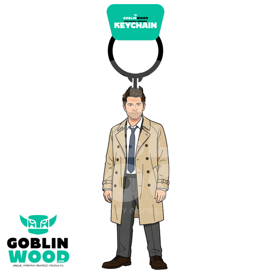 Castiel - Acrylic Keychain - Supernatural Inspired - Goblin Wood Exclusive
