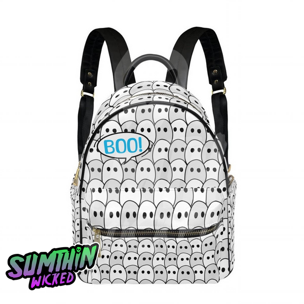 Boo! - AOP PU Mini Backpack - Sumthin Wicked Original