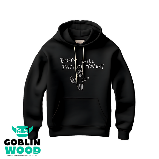 Patrol - Black Premium Hoody - Buffy Inspired - Goblin Wood Exclusive