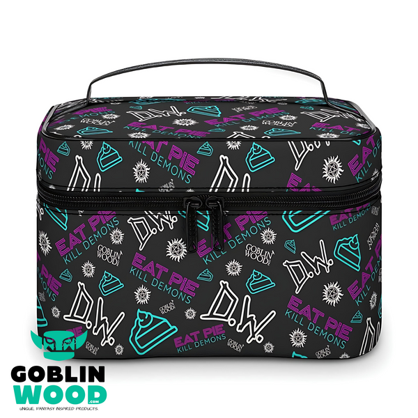 Eat Pie - AOP Toiletry Bag - Supernatural Inspired - Goblin Wood Exclusive