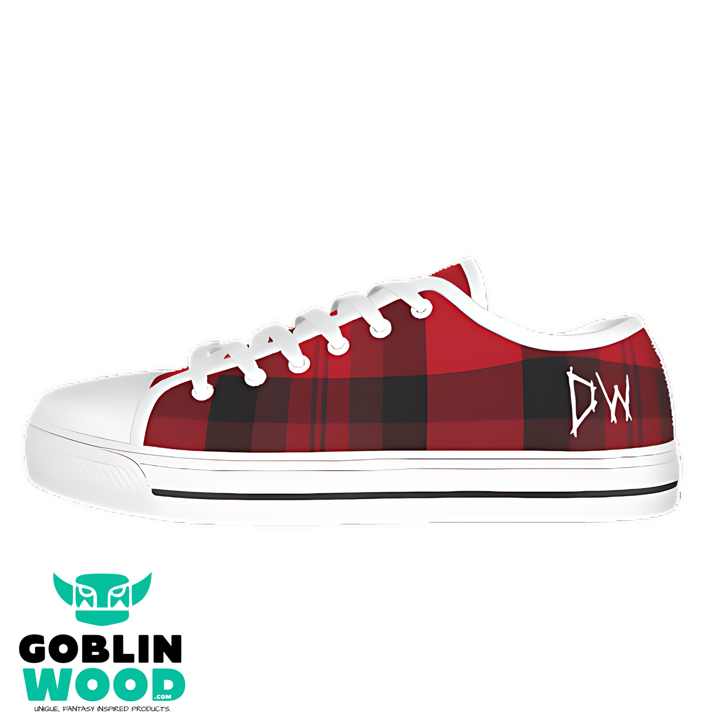 DW Plaid - AOP Canvas Lo-Top Shoe -  - Goblin Wood Exclusive