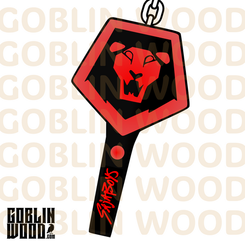 Saja Stick - Acrylic Keychain - KPop Demon Hunters Inspired - Goblin Wood Exclusive