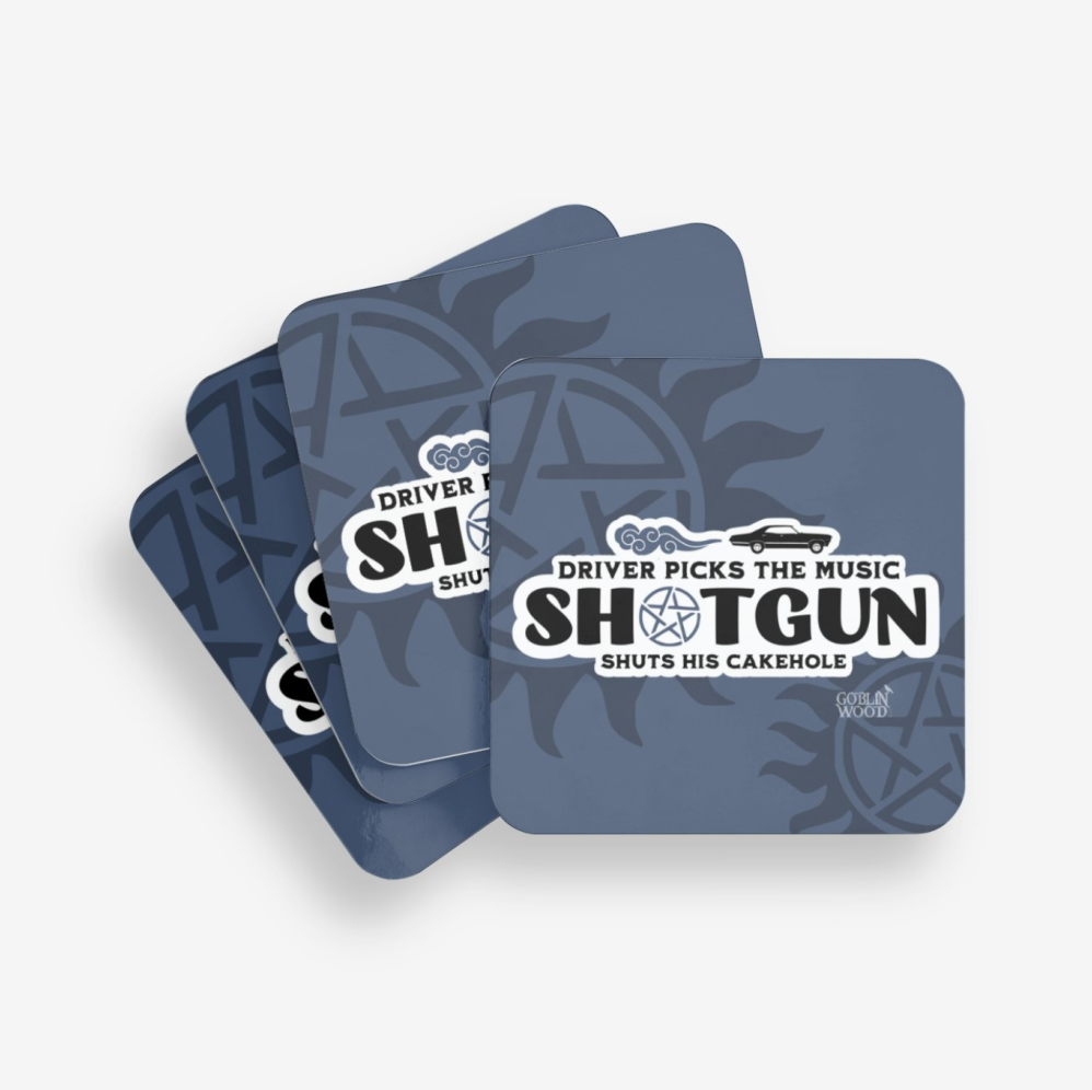 Shotgun Coaster - Supernatural inspired