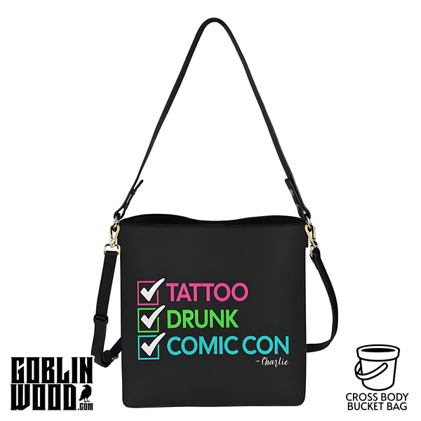 Charlie - Cross Body Bucket Bag  - Supernatural Inspired - Goblin Wood Exclusive