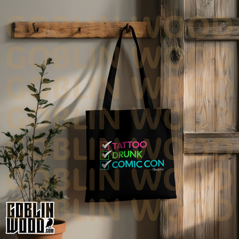 Charlie - Black Tote Bag - Supernatural Inspired - Goblin Wood Exclusive