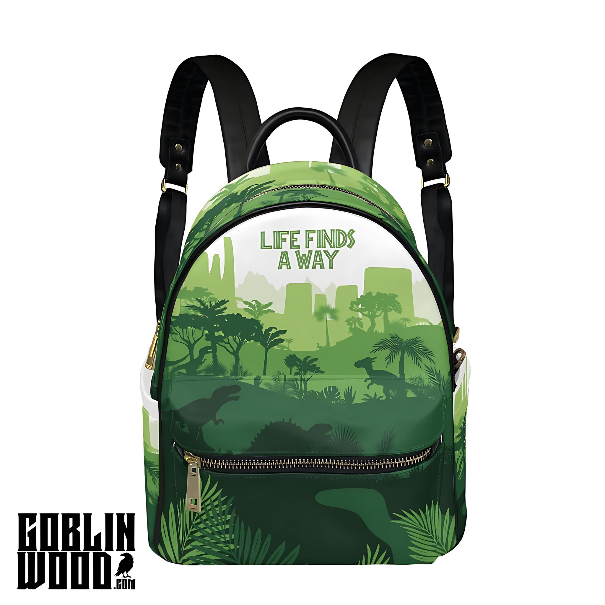 Life Finds A Way - Mini Backpack - Jurassic Park Inspired - Goblin Wood Exclusive