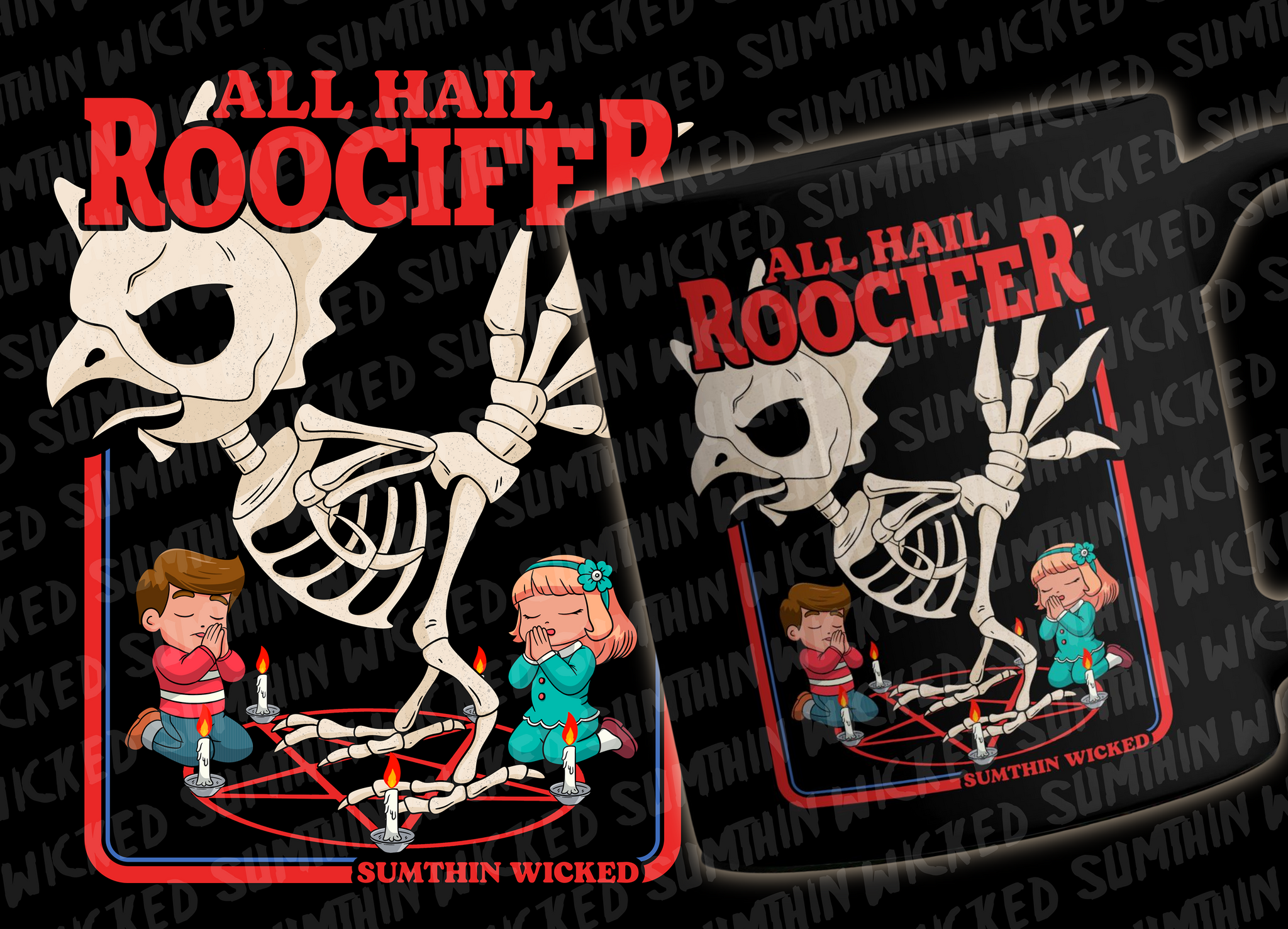 All Hail Roocifer - Premium SWOG Oversized Coffee Mug - Sumthin Wicked Exclusive