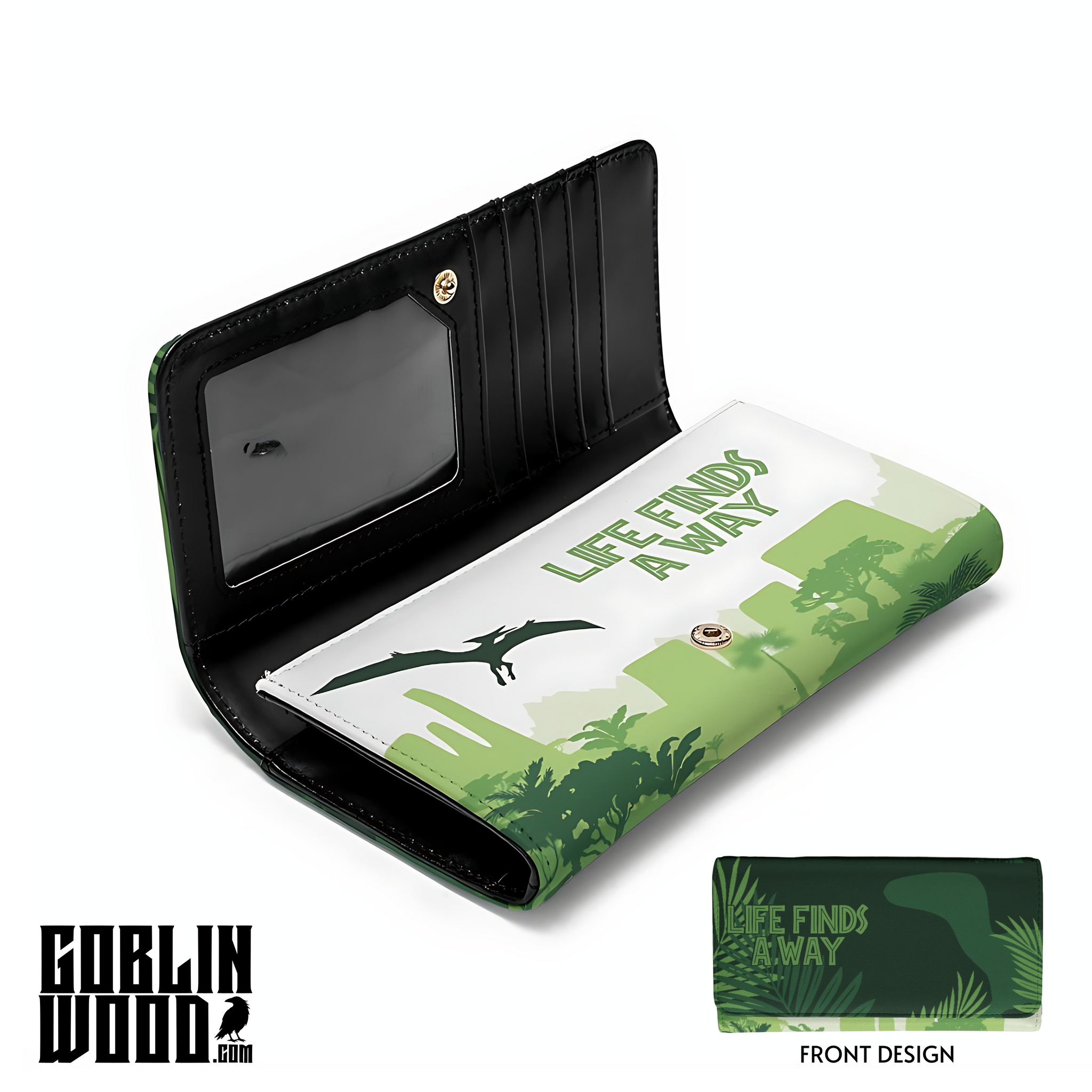 Life Finds A Way - AOP Purse - Jurassic Park Inspired - Goblin Wood Exclusive
