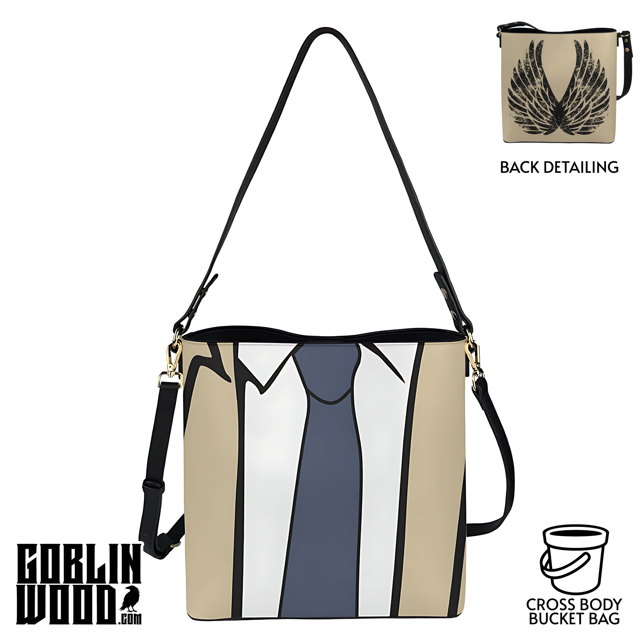 Trench - Cross Body Bucket Bag  - Supernatural Inspired - Goblin Wood Exclusive