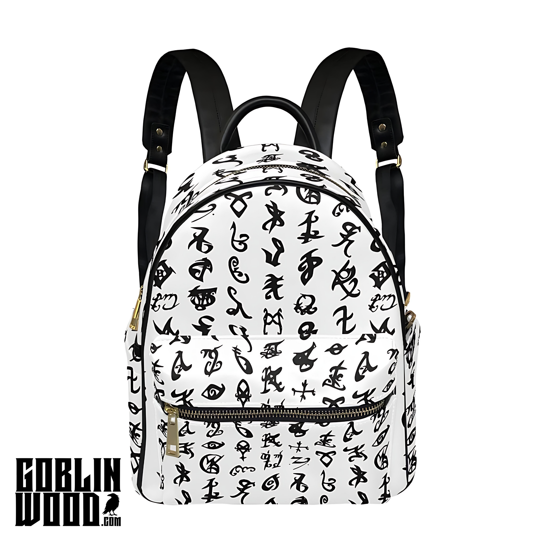 Rune (White) - Mini Backpack - Shadowhunters Inspired - Goblin Wood Exclusive