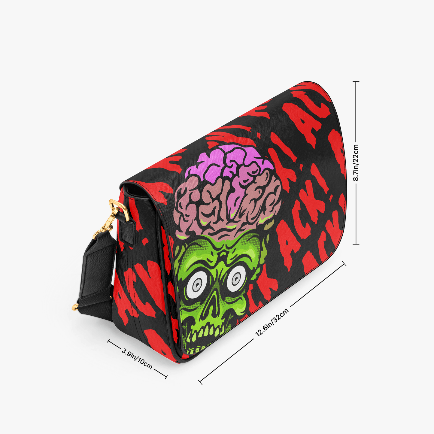 Ack Ack Ack! - PU Cross Body Hand Bag - Mars Attacks! Inspired - Sumthin Wicked Exclusive - Goblin Wood