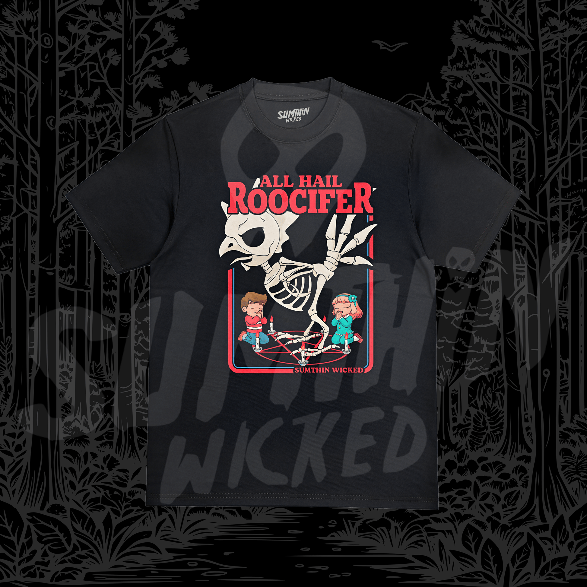 All Hail Roocifer - Black Premium T-Shirt - Sumthin Wicked Exclusive - Goblin Wood