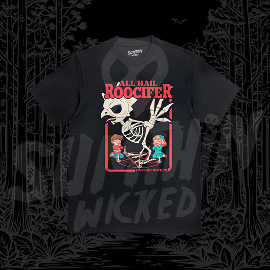 All Hail Roocifer - Black Premium T-Shirt - Sumthin Wicked Exclusive - Goblin Wood