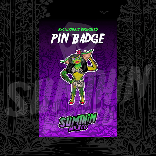 Alphabet - Pin Badge - Gremlins Inspired - Sumthin Wicked Exclusive - Goblin Wood
