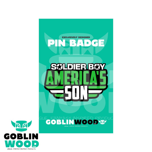 America's Son - Acrylic Pin Badge - The Boys Inspired - Goblin Wood Exclusive - Goblin Wood