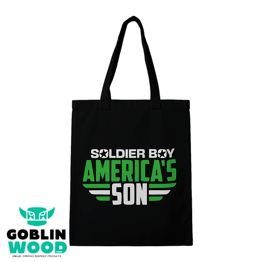 America's Son - Black Tote Bag - The Boys Inspired - Goblin Wood Exclusive - Goblin Wood