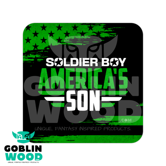 America's Son - Drinks Coaster - The Boys Inspired - Goblin Wood Exclusive - Goblin Wood