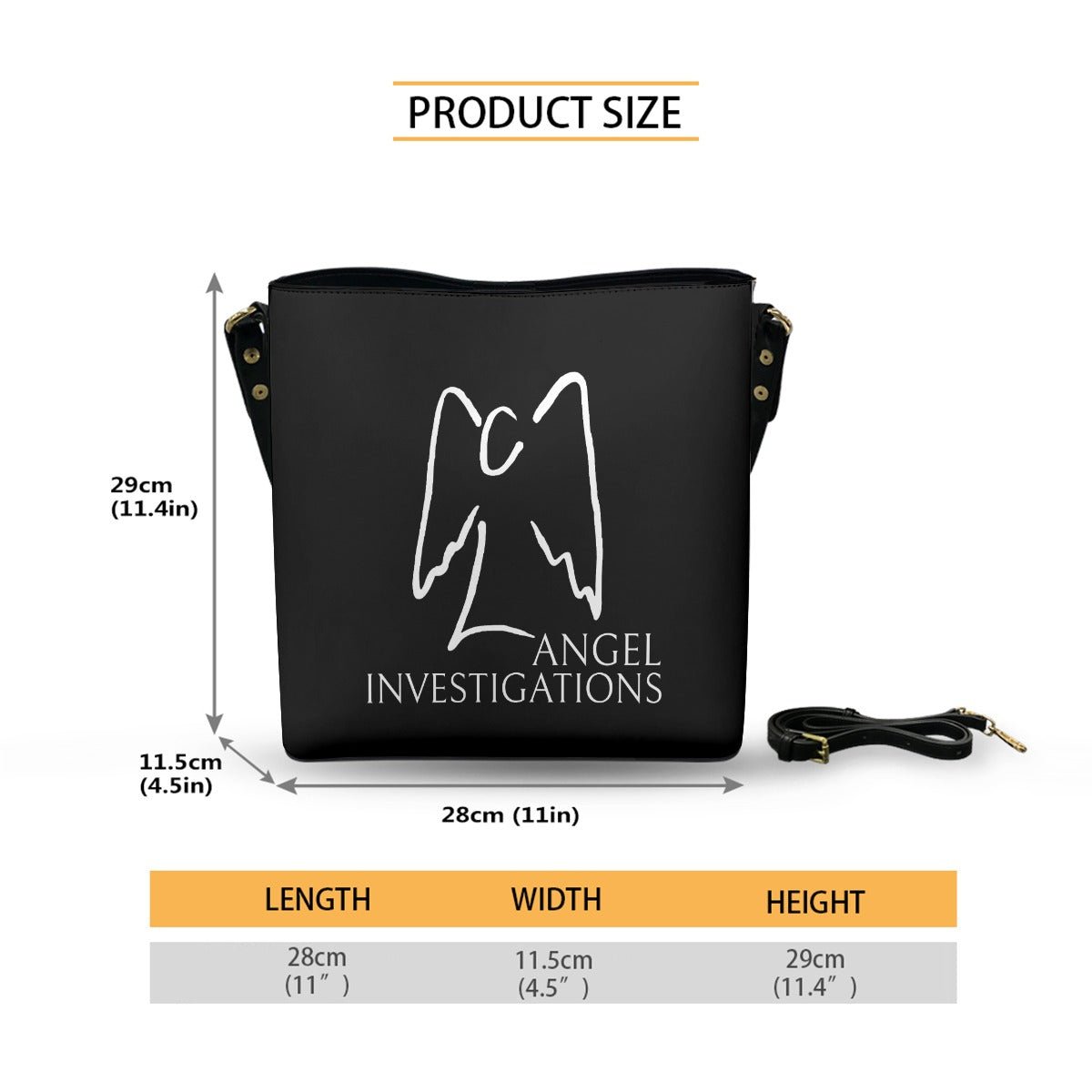 Angel Investigations - Cross Body Bucket Bag -  - Goblin Wood Exclusive - Goblin Wood