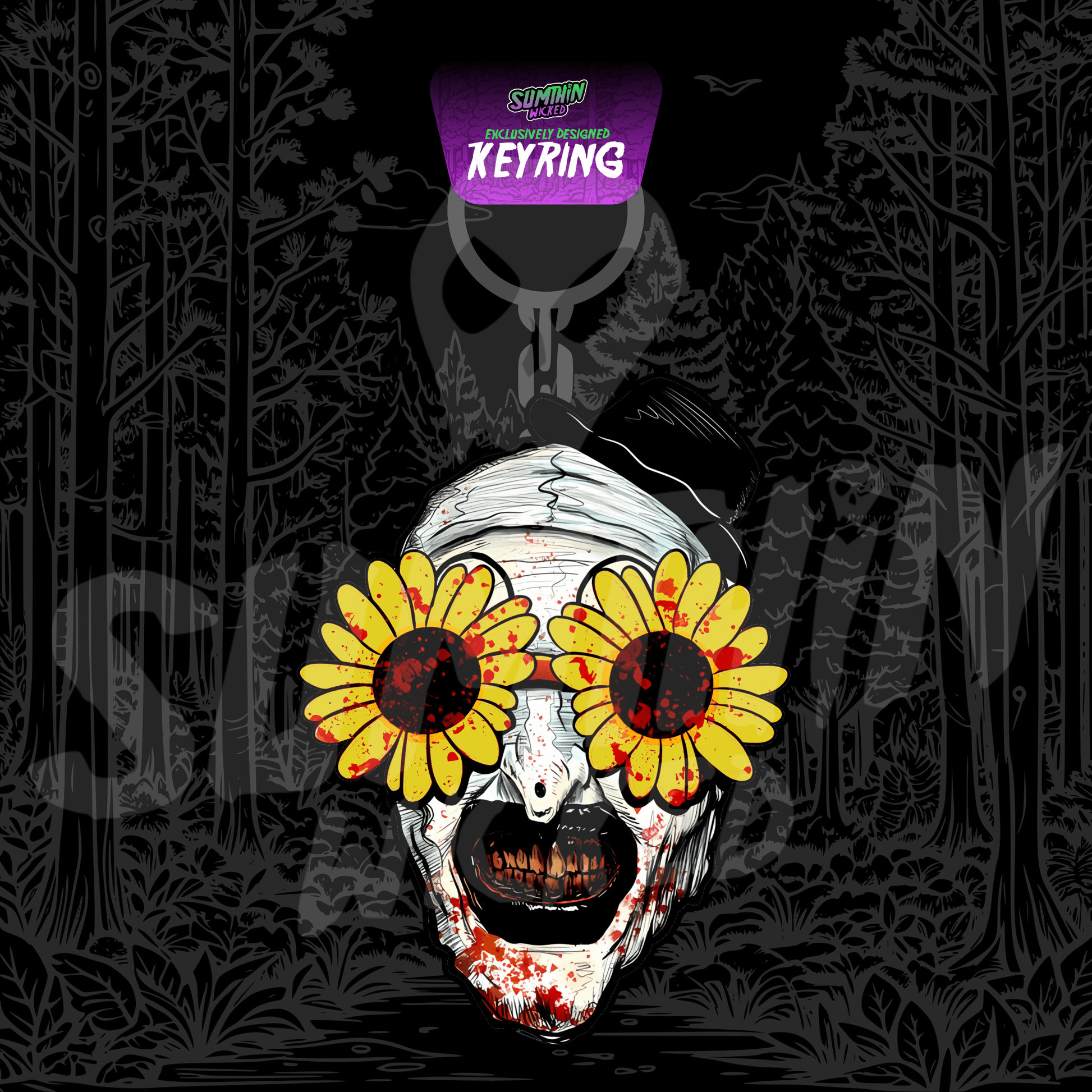 Art - Acrylic Keychain - Terrifier Inspired - Sumthin Wicked Exclusive - Goblin Wood