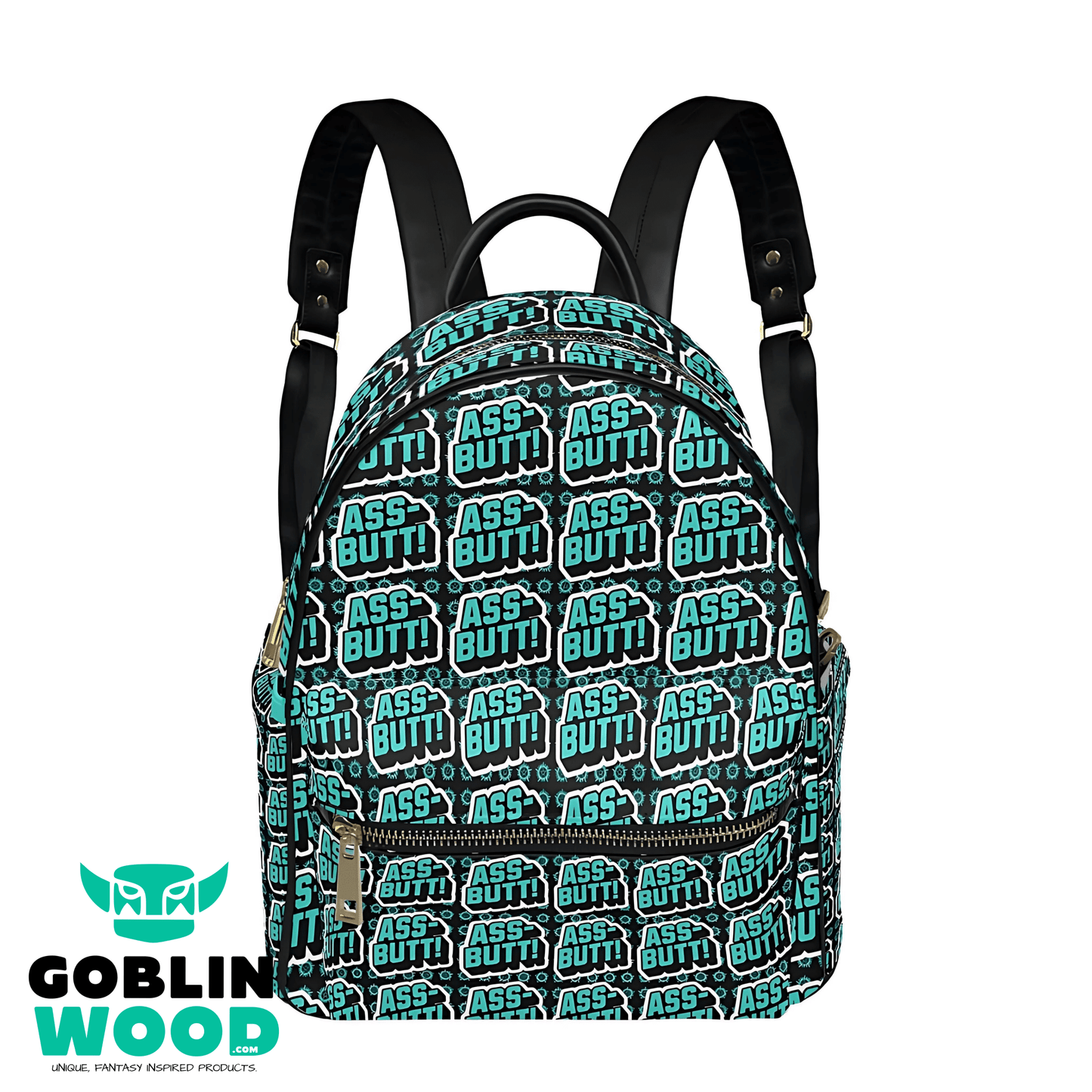 Ass - Butt! - AOP Print Mini Backpack - Supernatural Inspired - Goblin Wood Exclusive - Goblin Wood