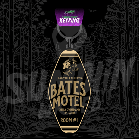 Bates Motel - Acrylic Key Fob Keychain - Psycho Inspired - Sumthin Wicked Exclusive - Goblin Wood