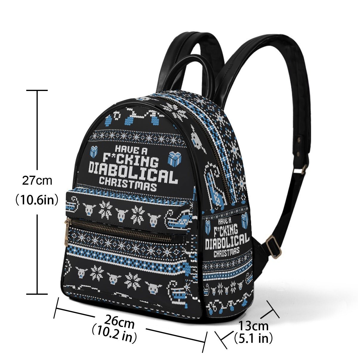 Billy Xmas Knit Pattern Mini Backpack -  - Goblin Wood Exclusive - Goblin Wood