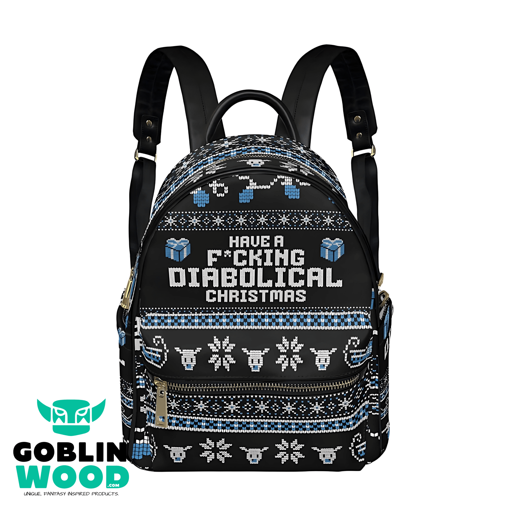 Billy - Xmas Knit Pattern Mini Backpack -  - Goblin Wood Exclusive - Goblin Wood