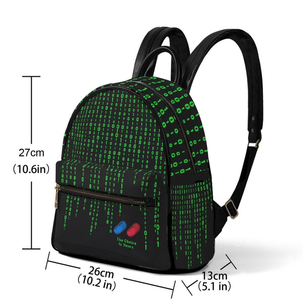 Binary - Black Mini Backpack - The Matrix Inspired - Goblin Wood Exclusive - Goblin Wood