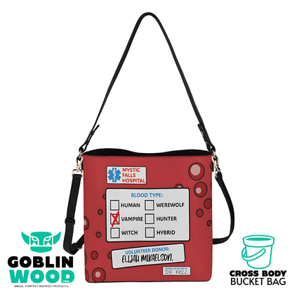 Blood Bag (Elijah) - Cross Body Bucket Bag -  - Goblin Wood Exclusive - Goblin Wood