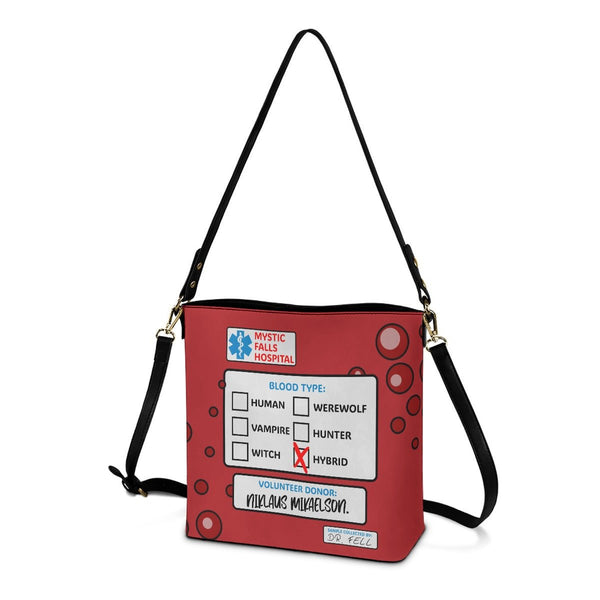 Blood Bag (Klaus) - Cross Body Bucket Bag - TVD Inspired - Goblin Wood Exclusive - Goblin Wood